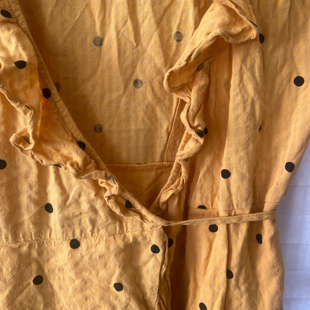Ruffle Wrap Mini Dress - Picture 2 of 4